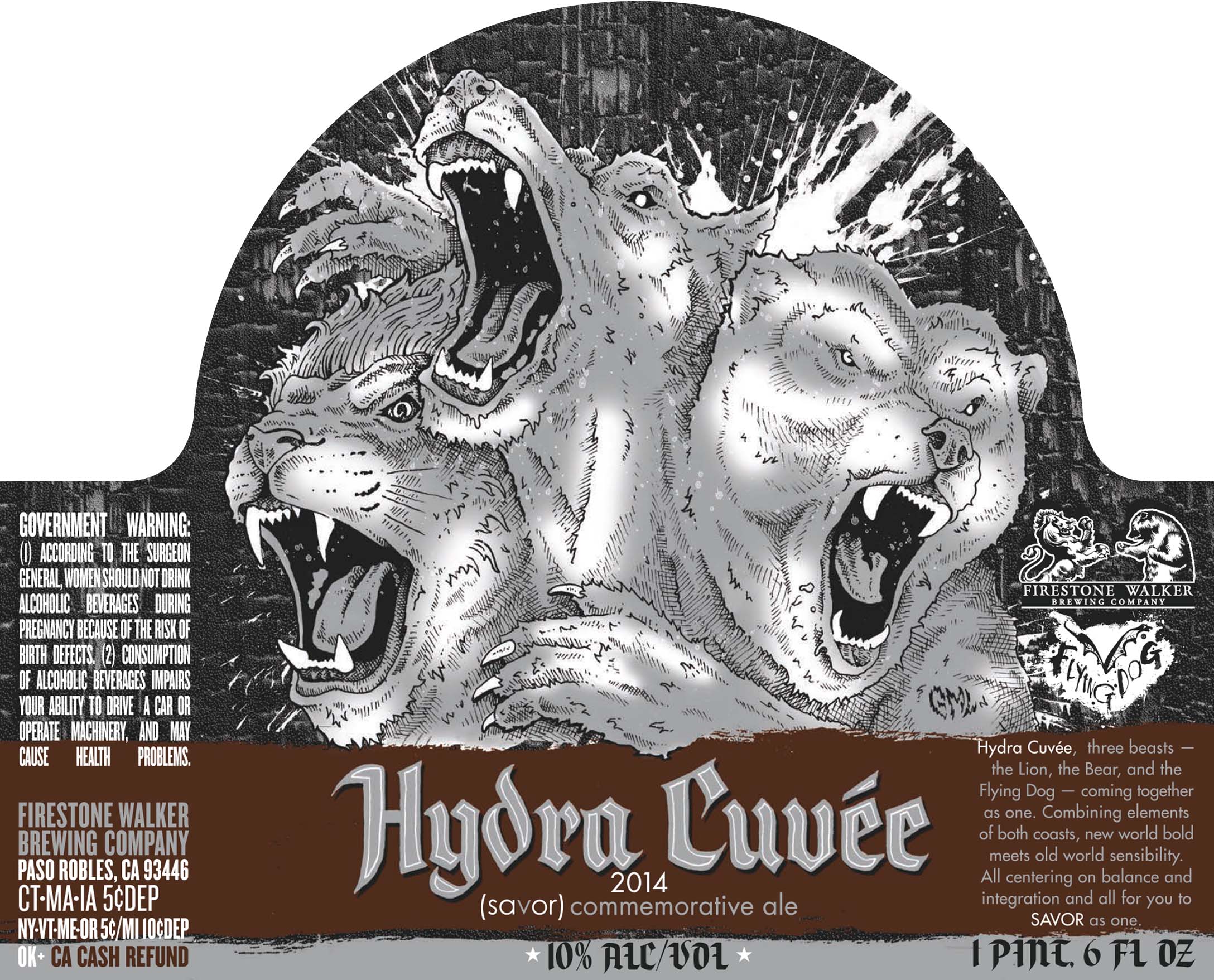 Hydra Cuvee label